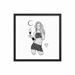 Wolfmumma Darkest Vixen Framed Art • Michala