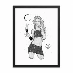 Wolfmumma Darkest Vixen Framed Art • Michala