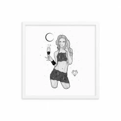 Wolfmumma Darkest Vixen Framed Art • Michala