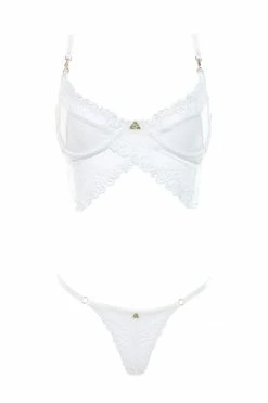 Demery Jayne White Quartz Genevieve Lingerie Set