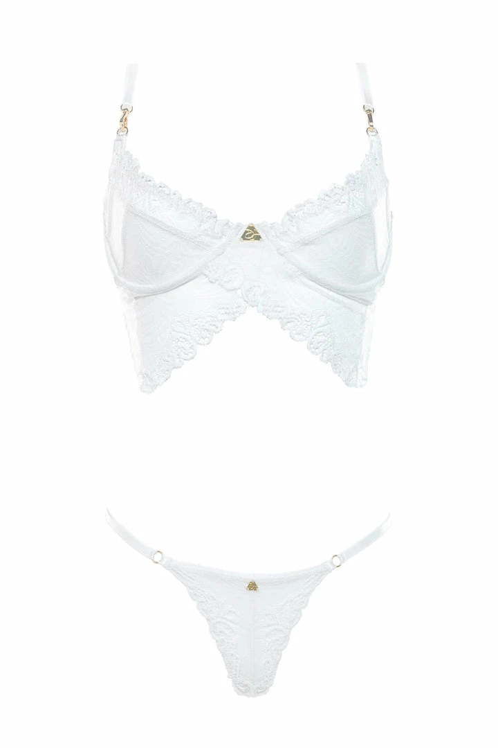 Demery Jayne White Quartz Genevieve Lingerie Set 3 Demery Jayne White Quartz Genevieve Lingerie Set