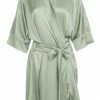 Rusalka Lingerie Pure Silk Sage Green Silk Kimono 1 Rusalka Lingerie Pure Silk Sage Green Silk Kimono