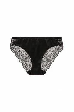 Sandra Silk Australia French Leavers Lace & Silk Satin Brief Panties