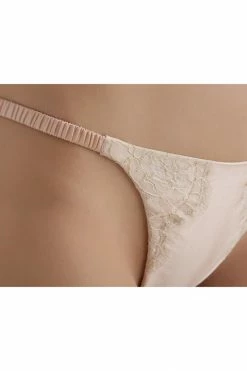 Sandra Silk Australia Chantilly Lace Silk G-String Panties