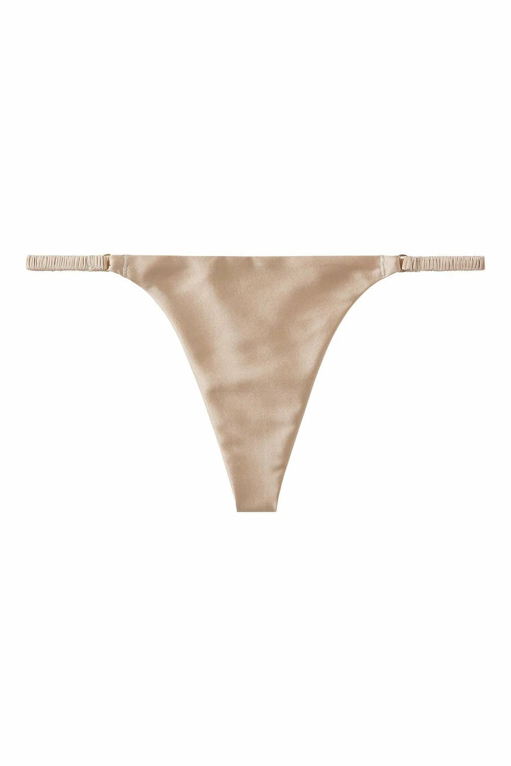 Sandra Silk Australia Panties Everyday Champagne Gold Silk G-String 3 Sandra Silk Australia Panties Everyday Champagne Gold Silk G-String