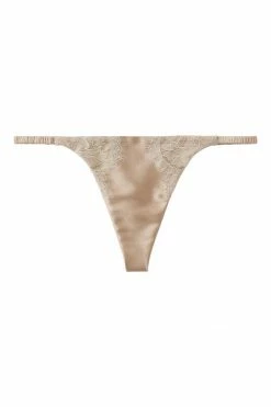 Sandra Silk Australia Chantilly Lace Silk G-String Panties
