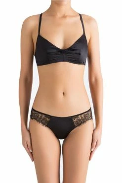 Sandra Silk Australia French Chantilly Lace Silk Satin Thong Panties 9 Sandra Silk Australia French Chantilly Lace Silk Satin Thong Panties