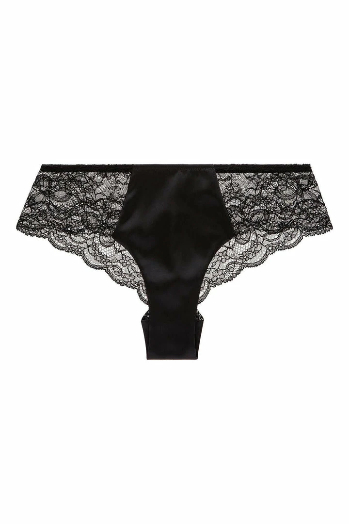 Sandra Silk Australia French Leavers Lace & Silk Satin Thong Panties 3 Sandra Silk Australia French Leavers Lace & Silk Satin Thong Panties