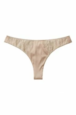 Sandra Silk Australia Panties Chantilly Lace Silk Thong