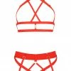 Impudique Lingerie Sets Serguei Red Lingerie Harness Set 1 Impudique Lingerie Sets Serguei Red Lingerie Harness Set