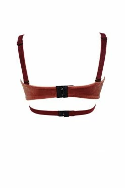 K+1% Smoky Pink Velour Bra Bras