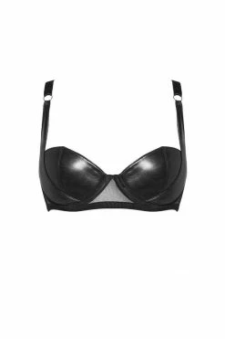 Something Wicked Bras Nina Balconette Leather Bra