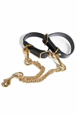 Something Wicked Pharoah • Black & Gold Nina Leather Handcuffs