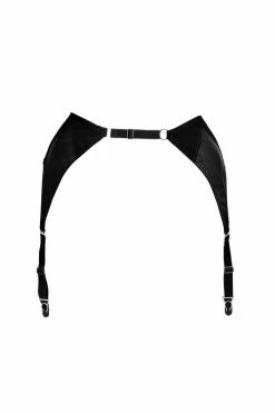 Something Wicked Garter Belts Ava Leather Garter Belt