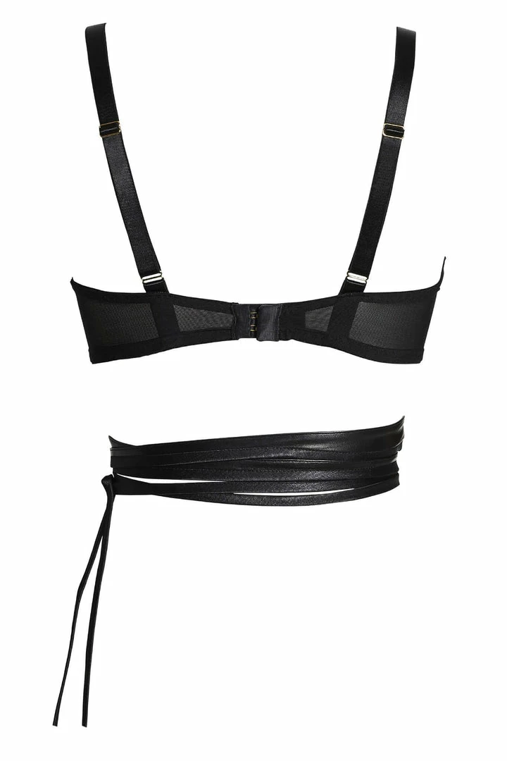 Something Wicked Bodysuits & Tops Lexi Balconette Black Leather Bra 4 Something Wicked Bodysuits & Tops Lexi Balconette Black Leather Bra