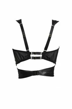 Something Wicked Lexi Soft Cup Leather Bra Bodysuits & Tops