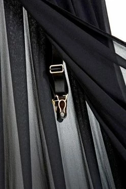 Something Wicked Ava Leather & Silk Georgette Skirt