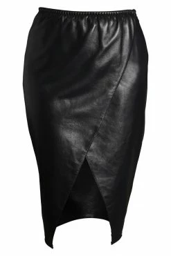 Something Wicked Lexi Black Leather Skirt