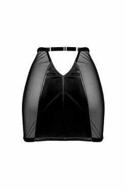 Something Wicked Montana Black Leather Skirt