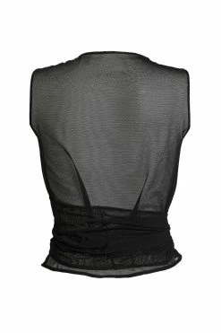 Something Wicked Lexi Sheer Mesh Wrap Top