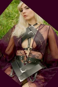 Love Lorn Lingerie Song Leather Peplum Belt Silver Fox 15 Love Lorn Lingerie Song Leather Peplum Belt Silver Fox
