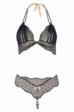 Bracli Sydney Dark Pearls Thong Set Lingerie Sets