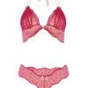 Bracli Sydney Red Lace Double Pearls Set Lingerie Sets 2 Bracli Sydney Red Lace Double Pearls Set Lingerie Sets