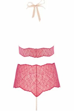 Bracli Sydney Red High Waist Pearl Thong Set 73 Bracli Sydney Red High Waist Pearl Thong Set