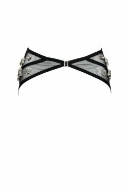 Taryn Winters Toys & Accessories Satine Sheer Black Garter Belt