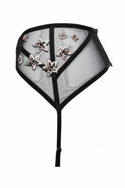 Taryn Winters Toys & Accessories Satine Sheer Black Garter Belt