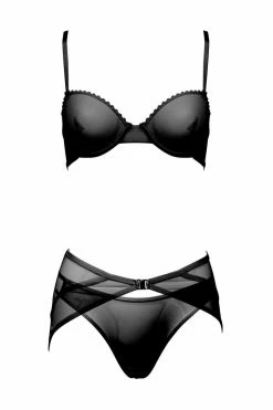 Taryn Winters Lingerie Sets Kharis Sheer Black Lingerie Set