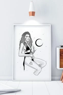 Wolfmumma Darkest Vixen Framed Art • Tiff