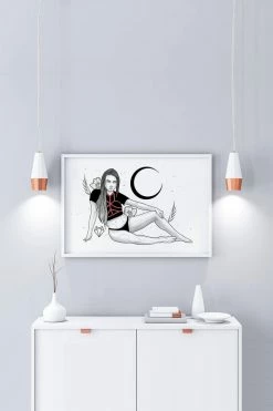 Wolfmumma Darkest Vixen Framed Art • Tracie