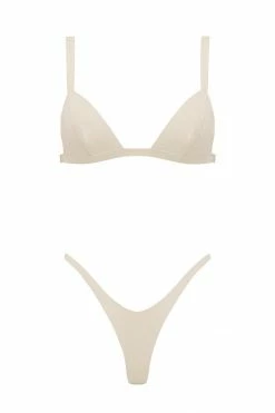 Elissa Poppy Latex Triangle Lingerie Set