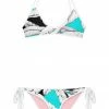 Darkest Fox Turquoise Jungle Pink Dusk Bikini Swimwear 2 Darkest Fox Turquoise Jungle Pink Dusk Bikini Swimwear