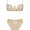 Elissa Poppy Maia White Latex Thong Set Lingerie Sets