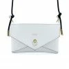 Domestique Medium Envelope White Leather Purse 18K - 24K Gold 2 Domestique Medium Envelope White Leather Purse 18K - 24K Gold