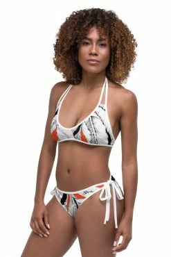 Darkest Fox Tangerine Jungle Sapphire Sky Reversible Bikini Swimwear 35 Darkest Fox Tangerine Jungle Sapphire Sky Reversible Bikini Swimwear