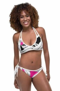 Darkest Fox Fuschia Jungle Green Canopy Reversible Bikini 25 Darkest Fox Fuschia Jungle Green Canopy Reversible Bikini