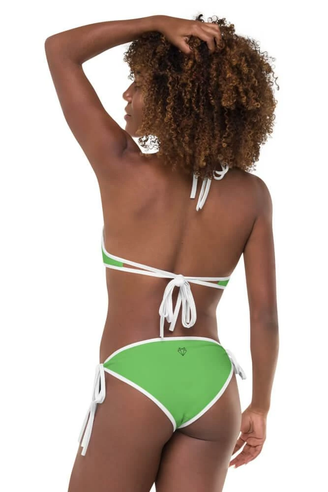 Darkest Fox Fuschia Jungle Green Canopy Reversible Bikini 10 Darkest Fox Fuschia Jungle Green Canopy Reversible Bikini