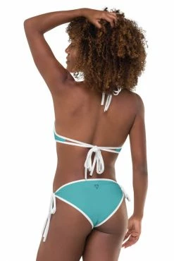Darkest Fox Tangerine Jungle Sapphire Sky Reversible Bikini Swimwear 42 Darkest Fox Tangerine Jungle Sapphire Sky Reversible Bikini Swimwear
