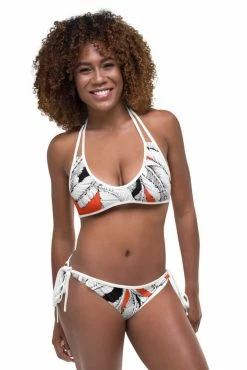Darkest Fox Tangerine Jungle Sapphire Sky Reversible Bikini Swimwear 49 Darkest Fox Tangerine Jungle Sapphire Sky Reversible Bikini Swimwear